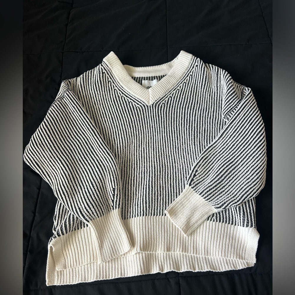 NWT Oversized Black/White Arie Sweater